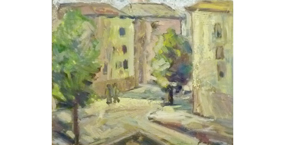 Бейдерман с. "міський пейзаж 1975"