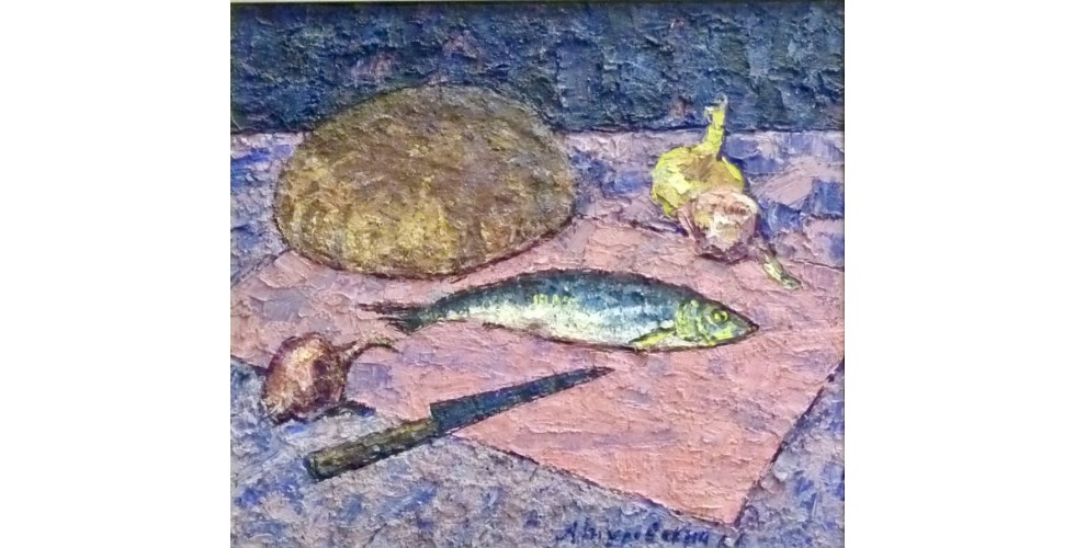Туровський А. С. "Натюрморт оселедець, хліб, цибуля" Туровський А. С. "Натюрморт оселедець, хліб, цибуля"
