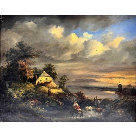 Європейський художник XIX ст. "Голландський пейзаж"