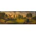 Ukrainian artist "Rural landscape with a mill"